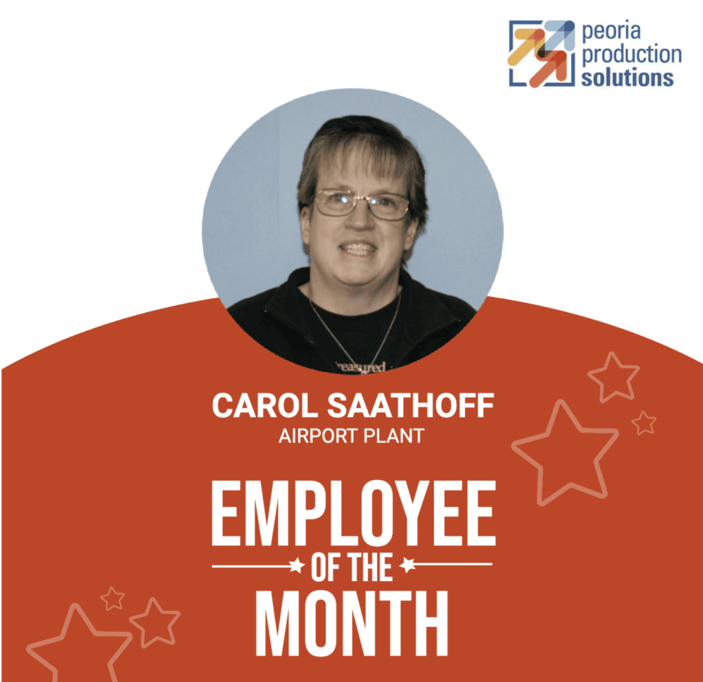 Carol Saathoff is an employee of the month